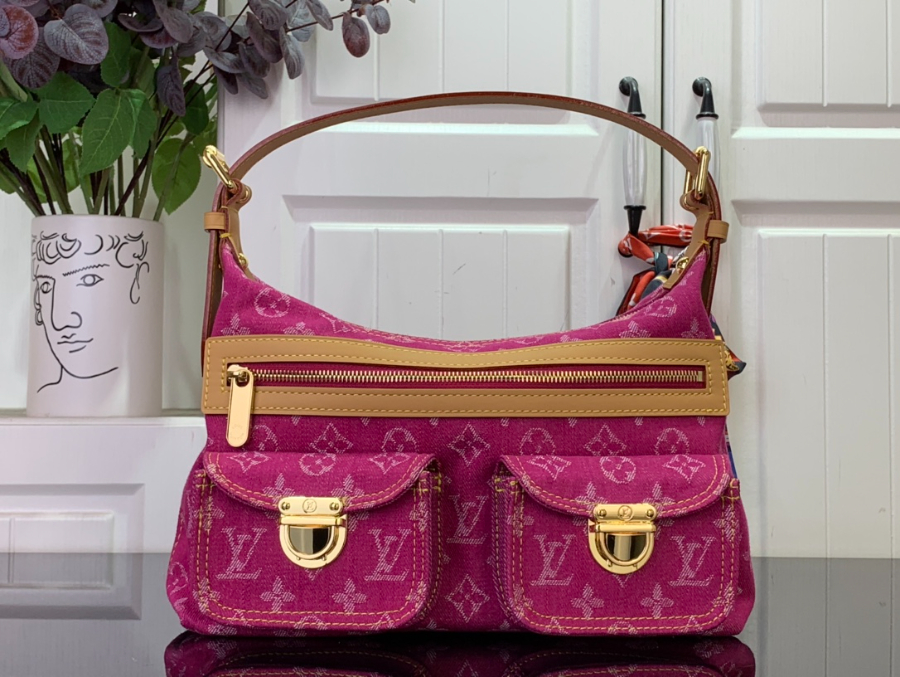 루이비통 빈티지 데님 백 M44464 301019cm 자홍색1.jpg