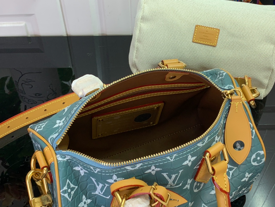 루이비통 P9 스피디 반둘리에 25 M24443 251515cm 악어무늬 흑녹색3.jpg