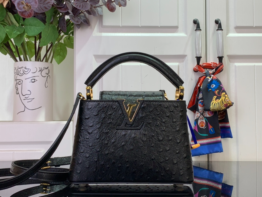 루이비통 카퓌신 미니 타조무늬 21148cm M94227 블랙1.jpg