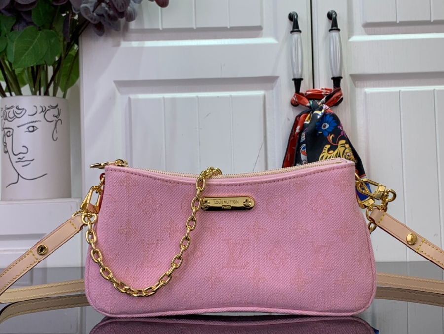 루이비통 리브 포쉐트 데님 13.56.524.5cm 핑크1.jpg