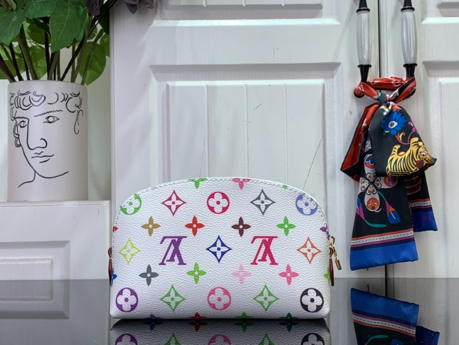 루이비통 x 무라카미 타카시 코스메틱 파우치 PM 멀티컬러 화이트 M13744 화이트 19126cm2.jpg