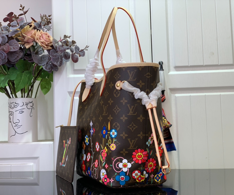 루이비통 무라카미 타카시 네버풀 미디엄 322917cm 브라운 M132713.jpg