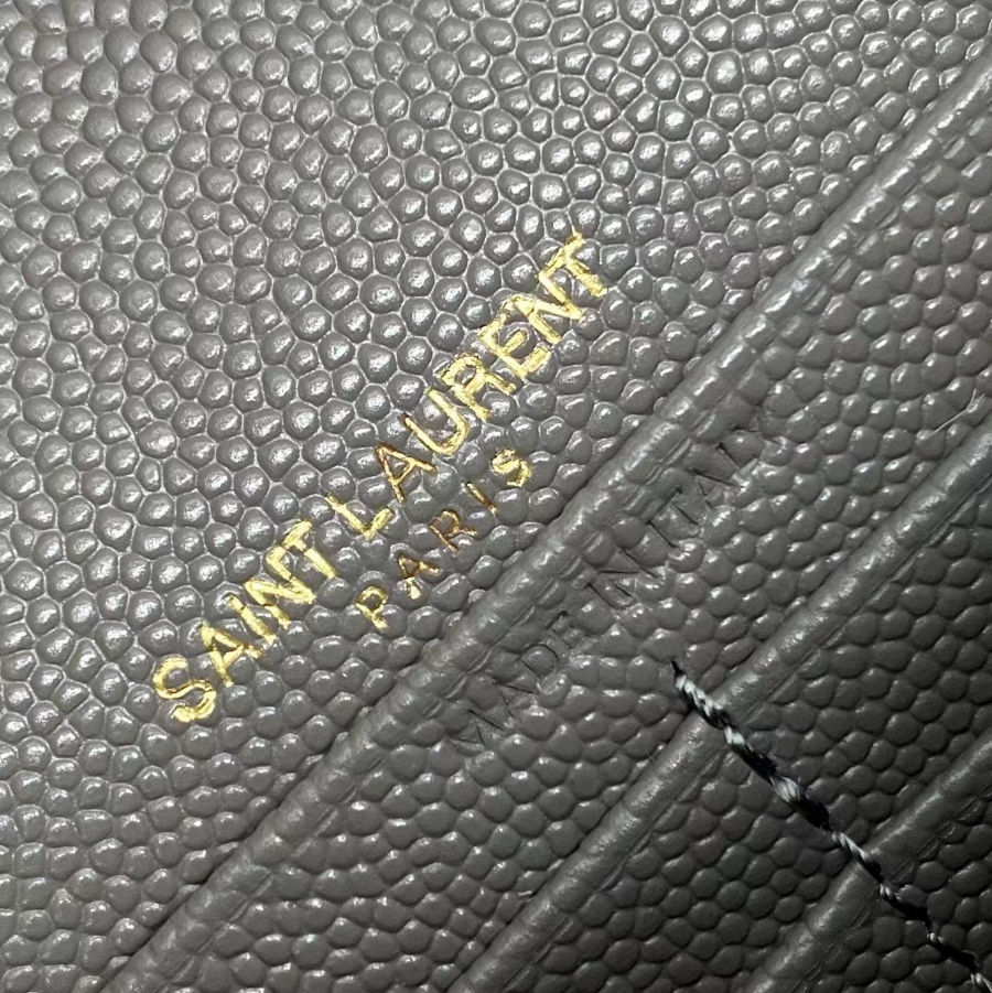 로랑 그랑 드 뿌드르 가죽 소재 CASSANDER 클래식 체인 지갑 377828 22.5414cm 초록색9.jpg