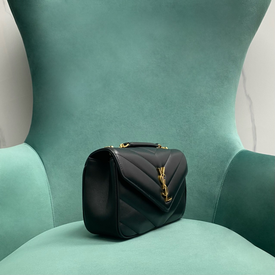 생로랑 MATELASSE 램스킨 소재의 LOULOU 루루 스몰백 801437 24146cm 블랙 골드3.jpg