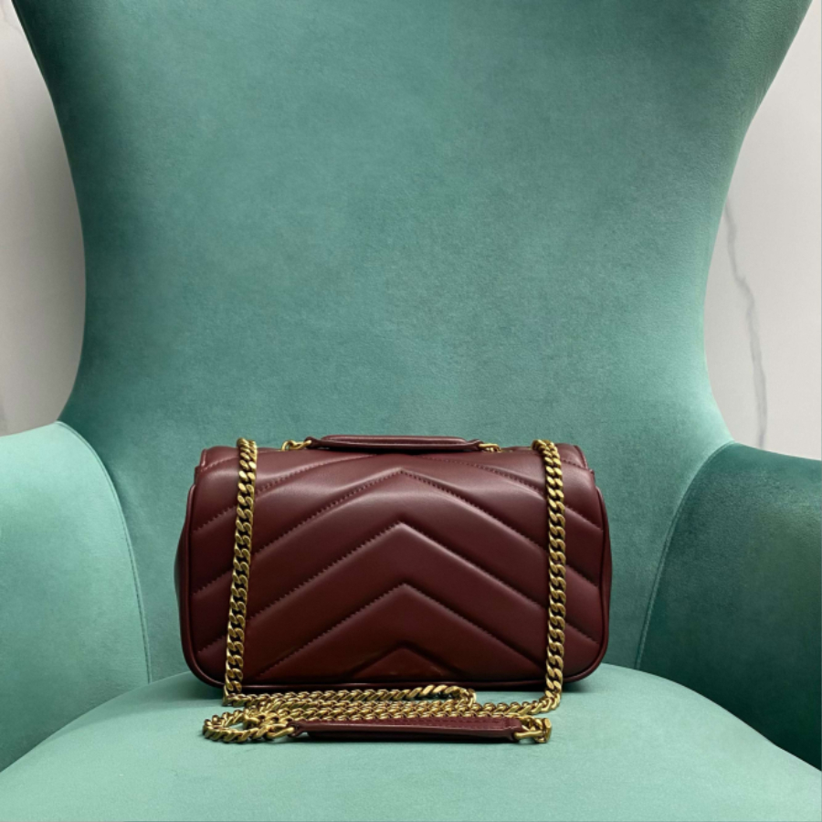 생로랑 MATELASSE 램스킨 소재의 LOULOU 루루 스몰백 801437 24146cm 와인2.jpg