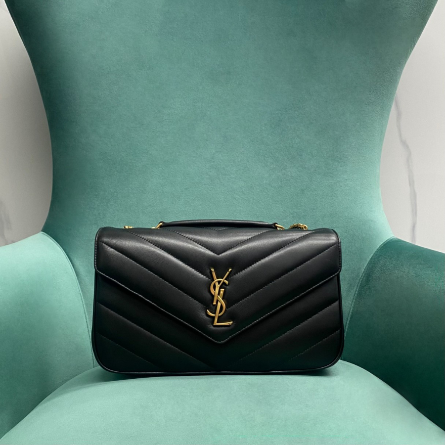 생로랑 MATELASSE 마틀라세 램스킨 소재의 LOULOU 루루 미디엄 백 801439 29178cm 블랙 골드1.jpg