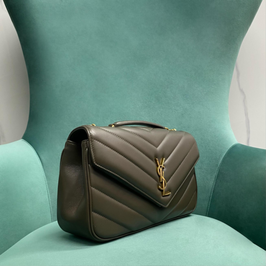 생로랑 MATELASSE 마틀라세 램스킨 소재의 LOULOU 루루 미디엄 백 801439 29178cm 올리브3.jpg