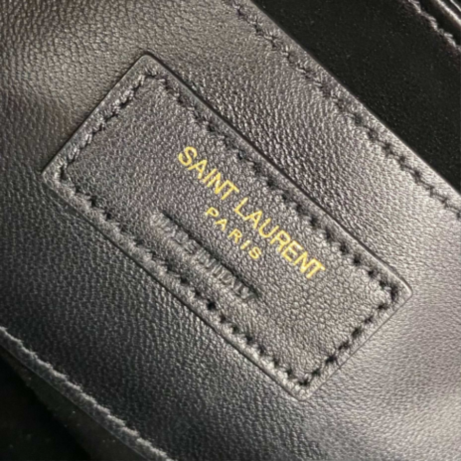 생로랑 가죽 미디엄 사첼 백 배색 블랙 634305 23616cm9.jpg