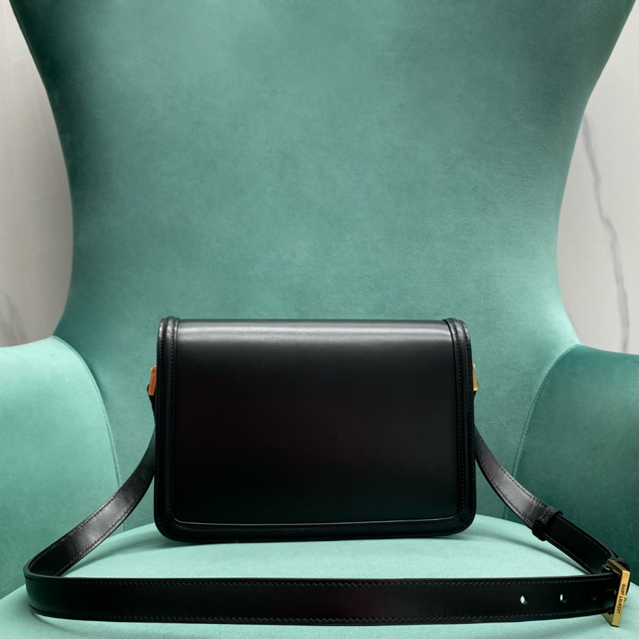 생로랑 가죽 미디엄 사첼 백 배색 블랙 634305 23616cm2.jpg