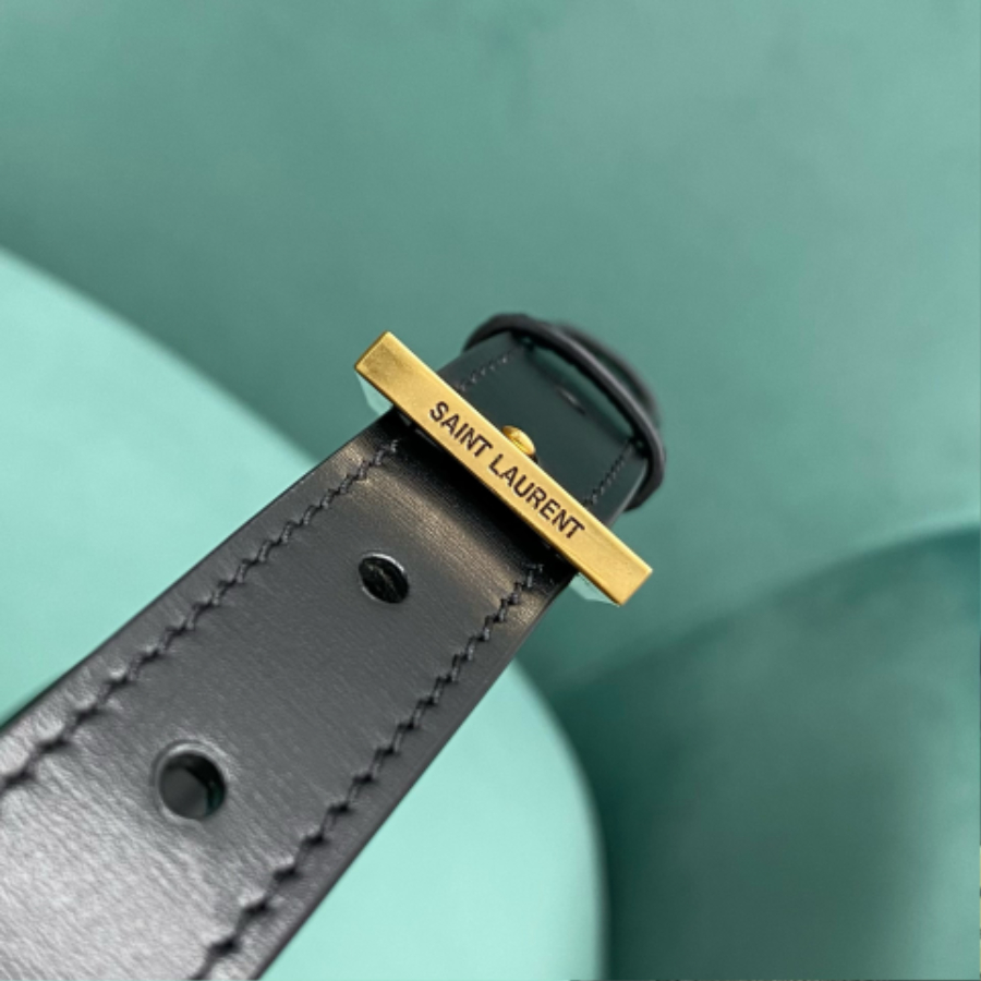생로랑 가죽 스몰 사첼 백 배색 블랙 634306 18.5144cm7.jpg