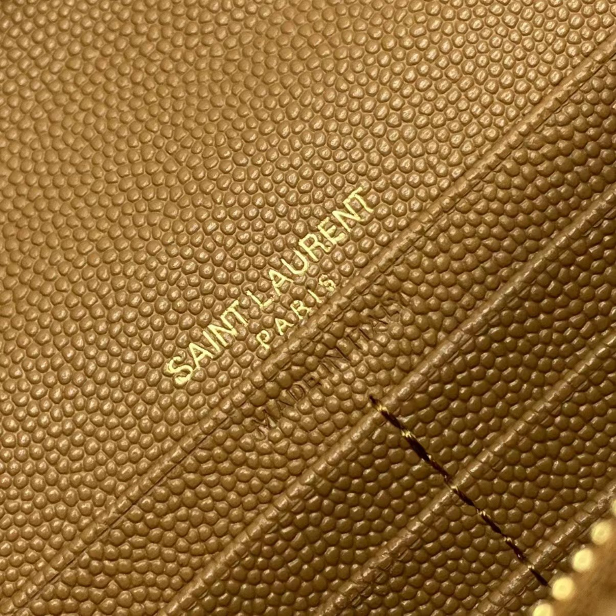 생로랑 그랑 드 뿌드르 가죽 소재 CASSANDER 클래식 체인 지갑 377828 22.5414cm 라이트 브라운9.jpg