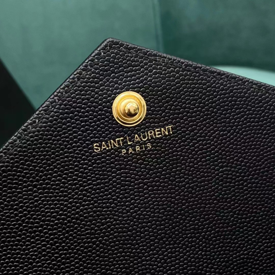 생로랑 그랑 드 뿌드르 가죽 소재 CASSANDER 클래식 체인 지갑 377828 22.5414cm 블랙9.jpg