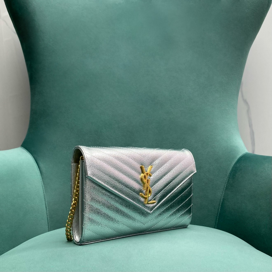 생로랑 그랑 드 뿌드르 가죽 소재 CASSANDER 클래식 체인 지갑 377828 22.5414cm 실버3.jpg