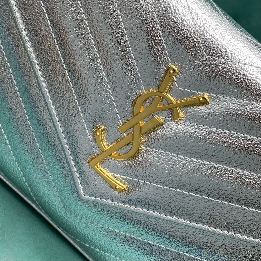 생로랑 그랑 드 뿌드르 가죽 소재 CASSANDER 클래식 체인 지갑 377828 22.5414cm 실버6.jpg