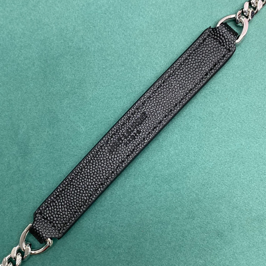 생로랑 그랑 드 뿌드르 퀼팅 가죽 ENVELOPE 스몰 600195 21613cm 블랙 은장10.jpg