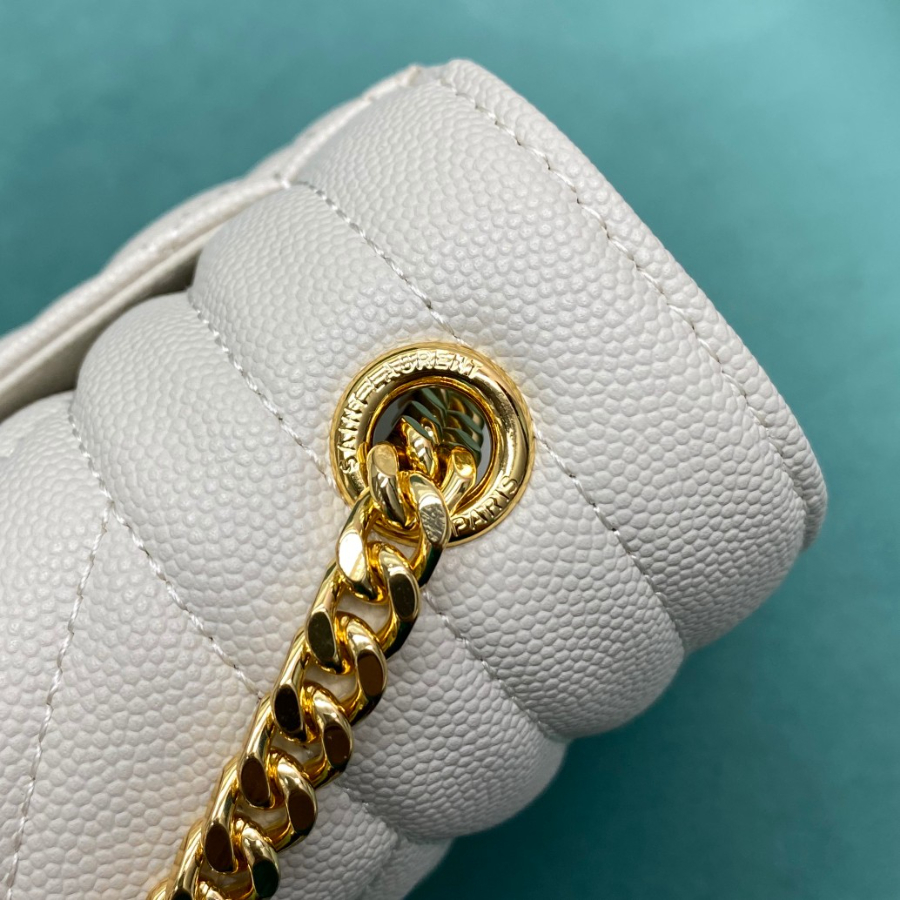 생로랑 그랑 드 뿌드르 퀼팅 가죽 ENVELOPE 스몰 600195 21613cm 화이트07.jpg