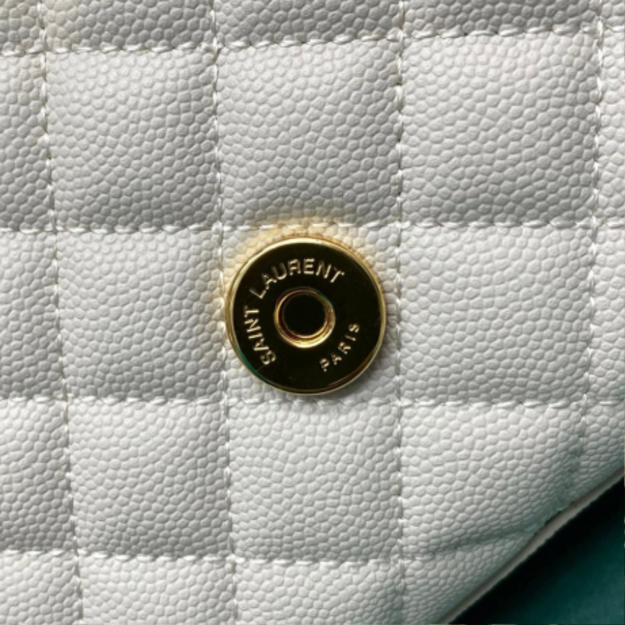 생로랑 그랑 드 뿌드르 퀼팅 가죽 ENVELOPE 스몰 600195 21613cm 화이트08.jpg