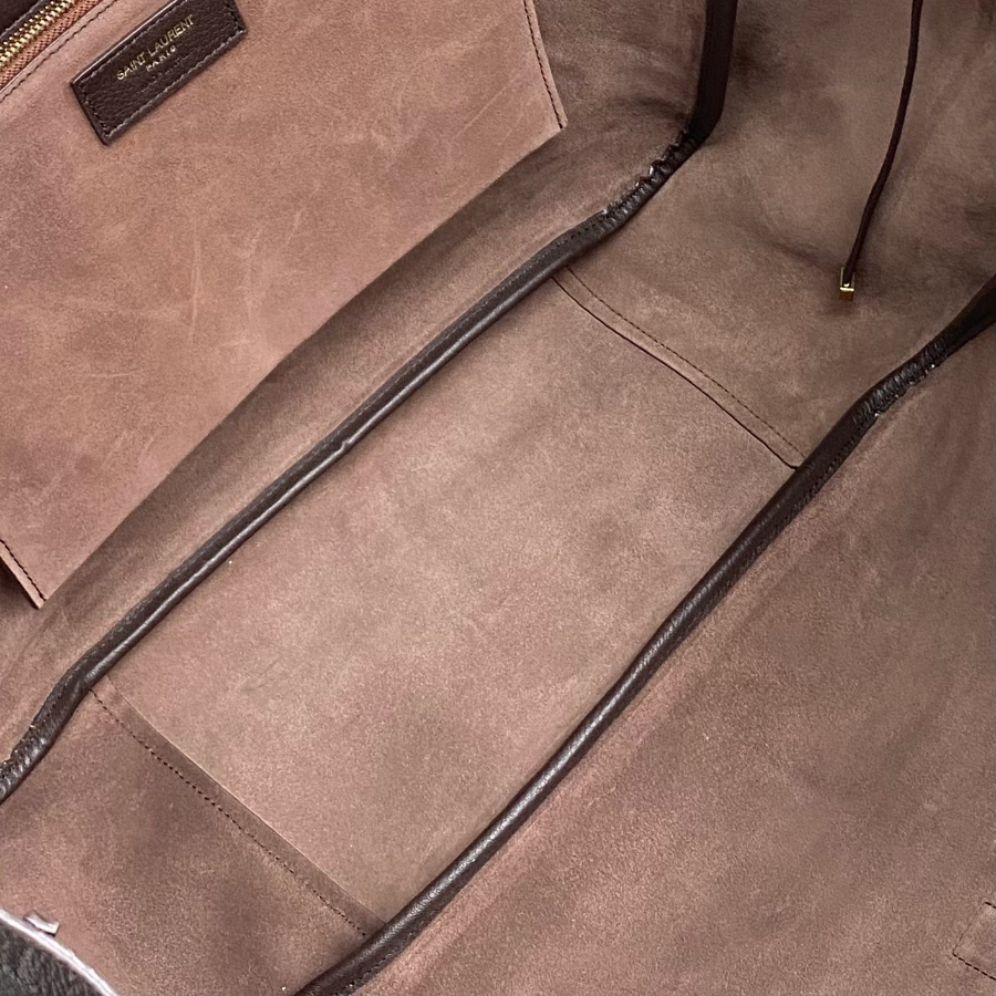 생로랑 그레인 가죽 소재의 LE 5 A 7 BEA 763435 502818cm 초콜릿6.jpg