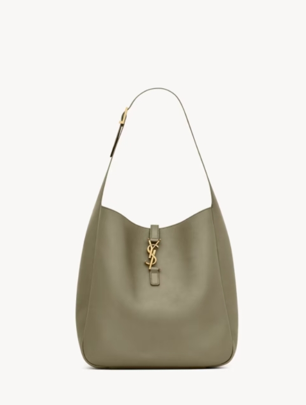 생로랑 그레인 가죽 소재의 LE 5 A 7 소프트 라지백 753837 301331cm 올리브1.jpg