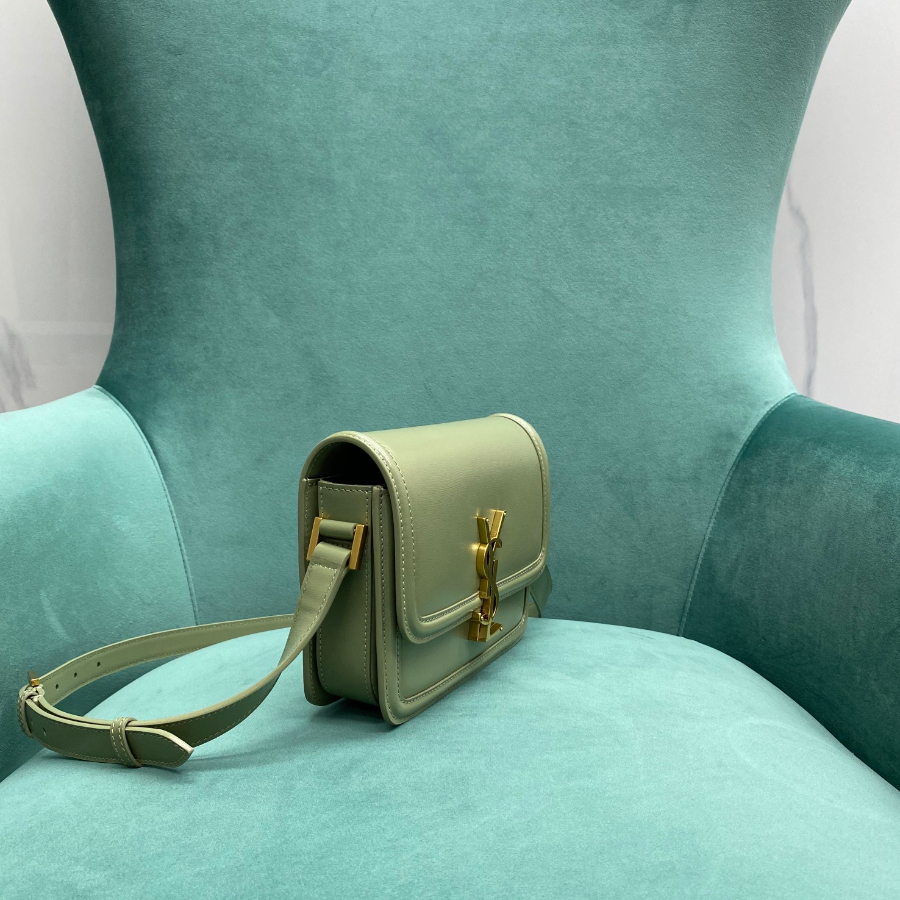 생로랑 금장 가죽 스몰 사첼 백 그린 634306 18.5144cm3.jpg