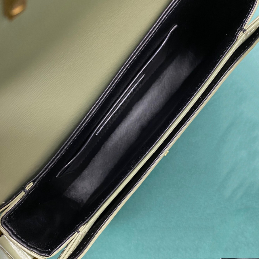 생로랑 금장 가죽 스몰 사첼 백 그린 634306 18.5144cm8.jpg