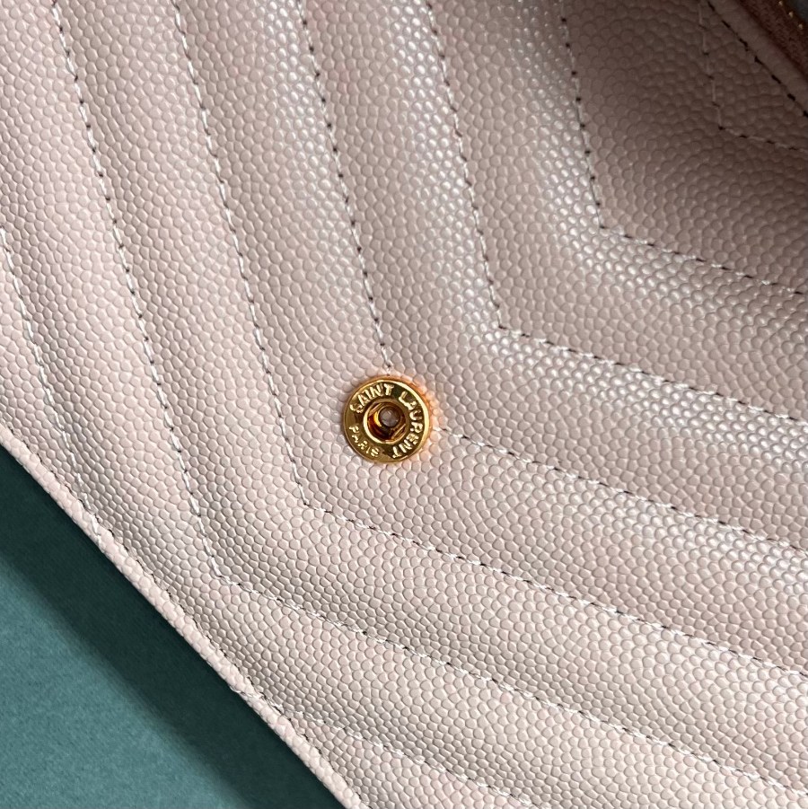 생로랑 금장 마틀라세 모노그램 체인 숄더백 지갑 393953 19411cm 스몰 핑크7.jpg