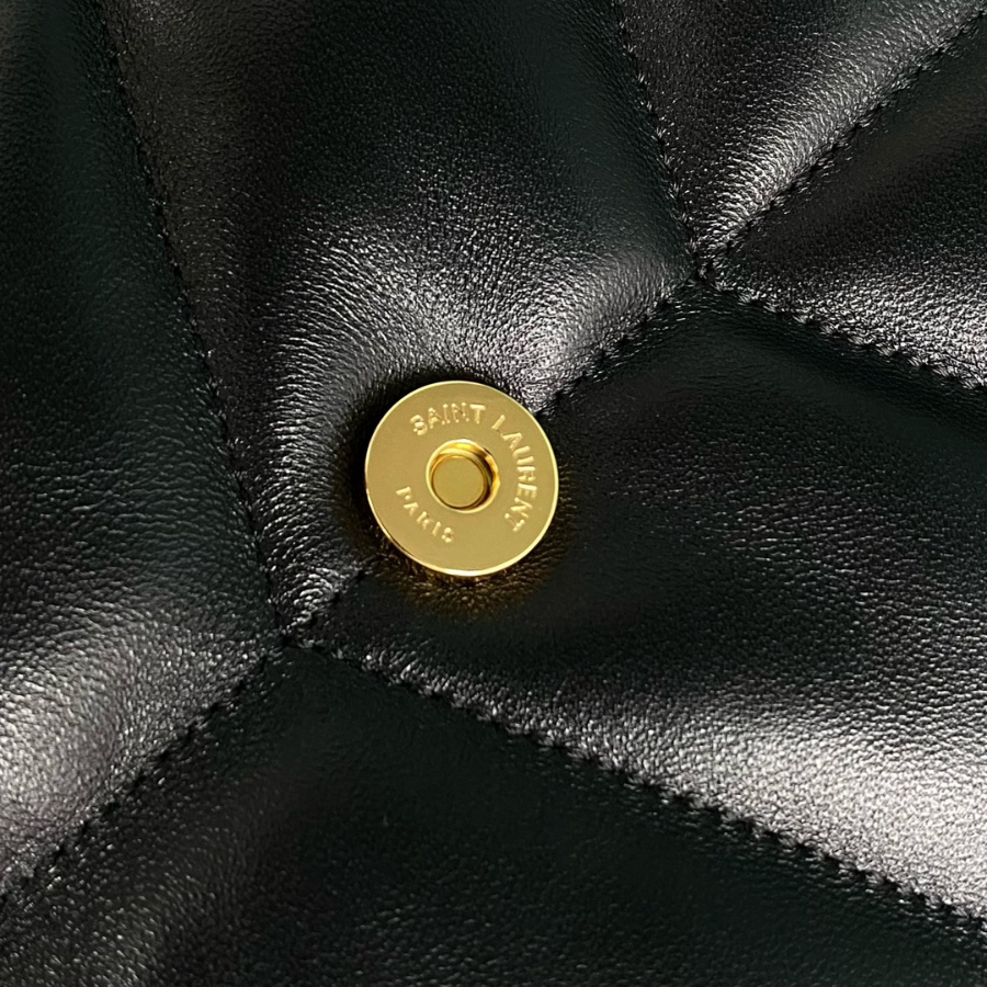 생로랑 나파 퀼팅 가죽 소재 PUFFER 스몰 577476 281118cm 블랙 배색로고8.jpg
