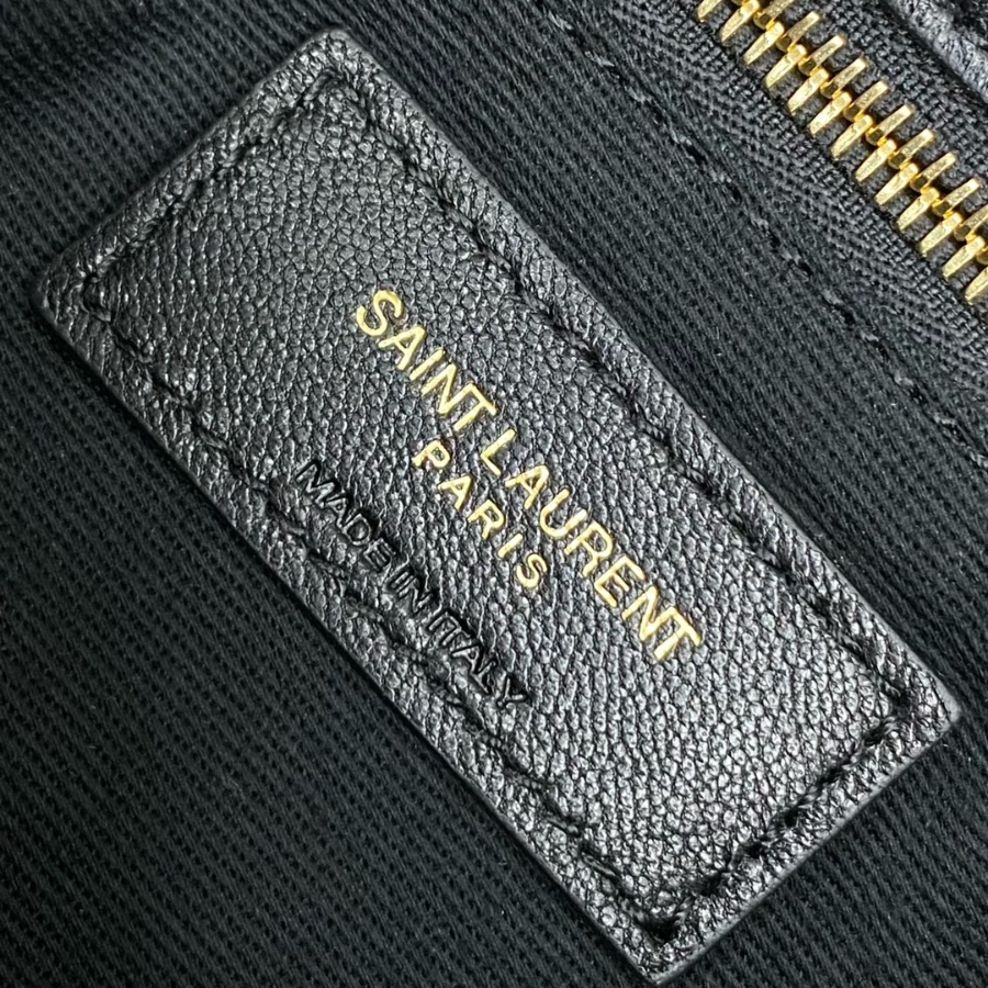 생로랑 나파 퀼팅 가죽 소재 PUFFER 스몰 577476 281118cm 블랙 배색로고9.jpg