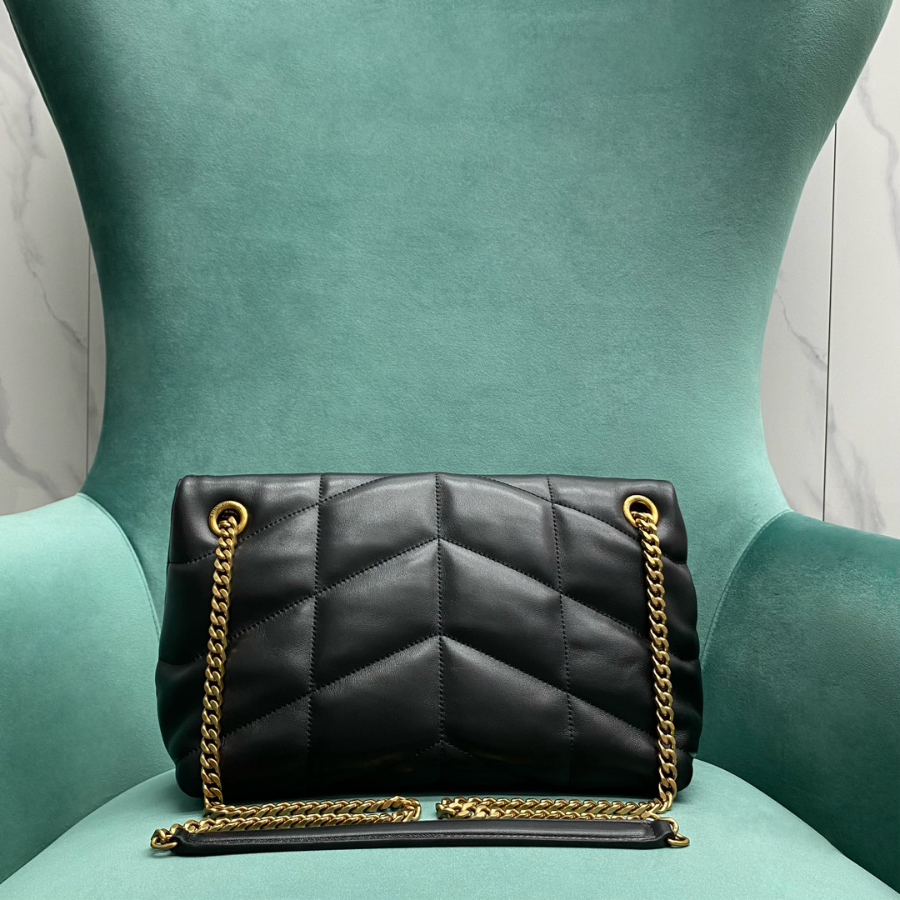 생로랑 나파 퀼팅 가죽 소재 PUFFER 스몰 577476 281118cm 블랙 배색로고2.jpg