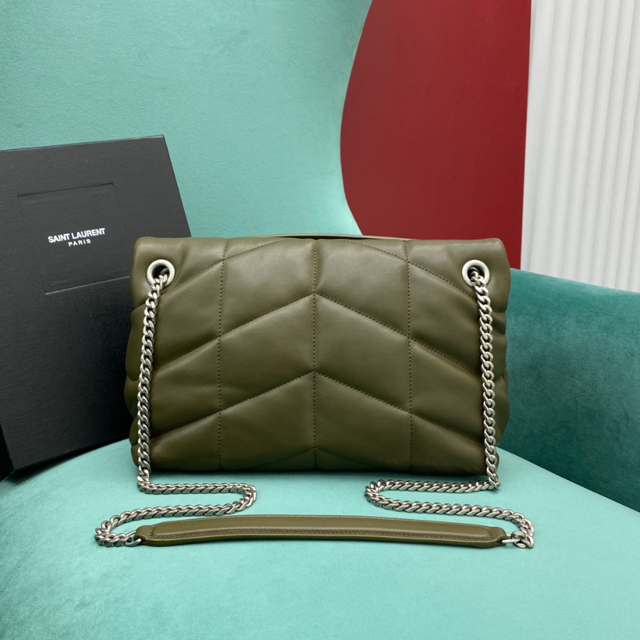 생로랑 나파 퀼팅 가죽 소재 PUFFER 스몰 577476 281118cm 올리브 은장2.jpg