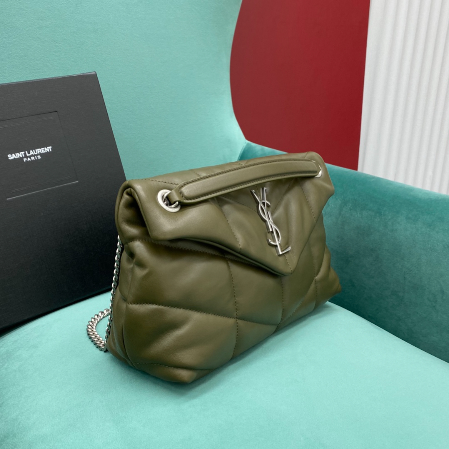 생로랑 나파 퀼팅 가죽 소재 PUFFER 스몰 577476 281118cm 올리브 은장3.jpg