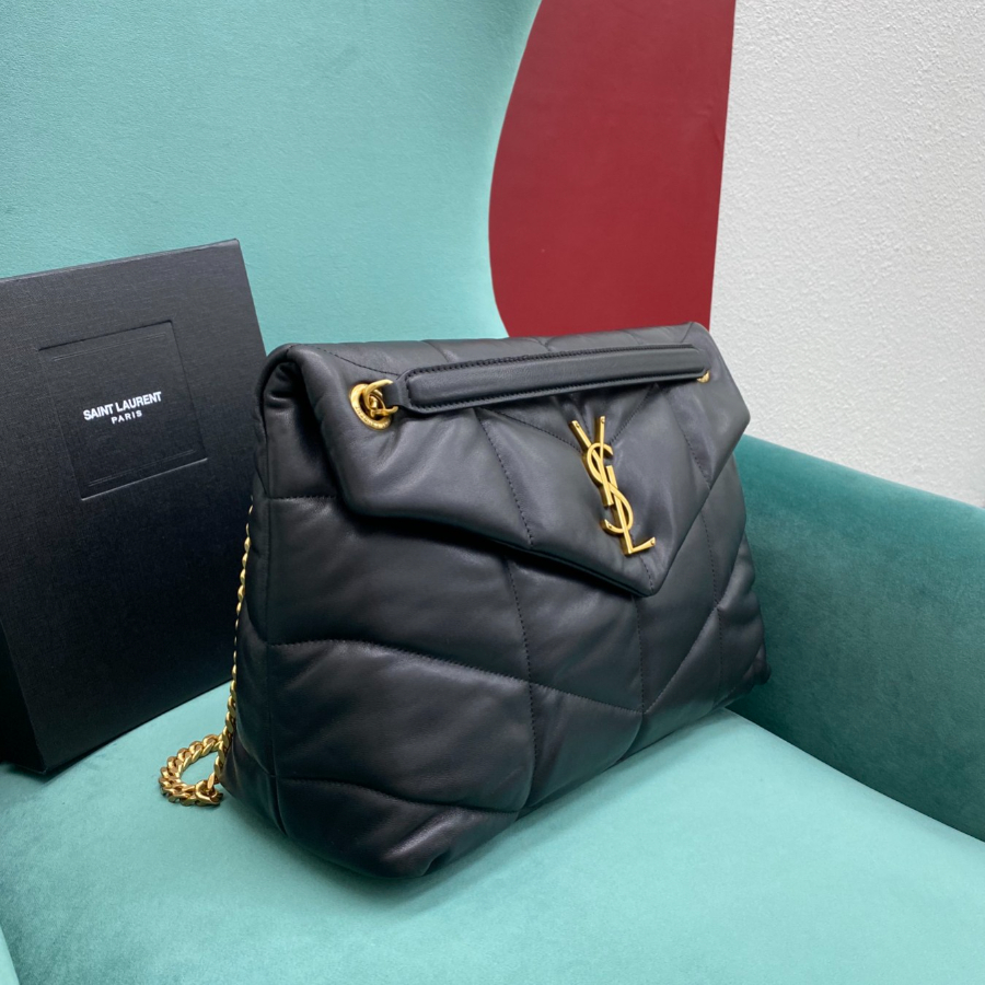 생로랑 나파 퀼팅 소재 PUFFER 577475 331424cm 블랙 금장03.jpg