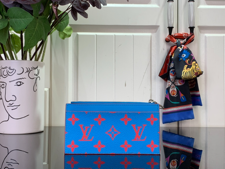 루이비통 모노그램 코인카드 홀더 지퍼 카드지갑 M14762 814.51cm 블루2.jpg