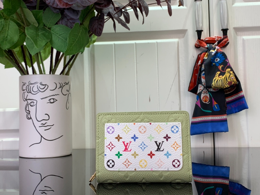 루이비통 LV x TM 반지갑 M13619 118.53.5cm 라이트 그린1.jpg