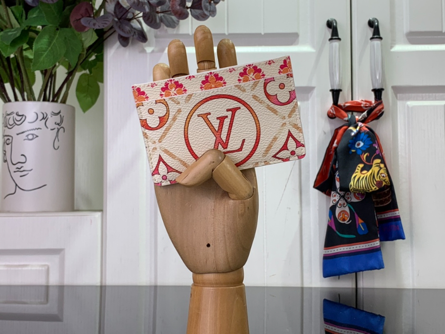 루이비통 카드홀더 카드지갑 레드 1170.5cm1.jpg