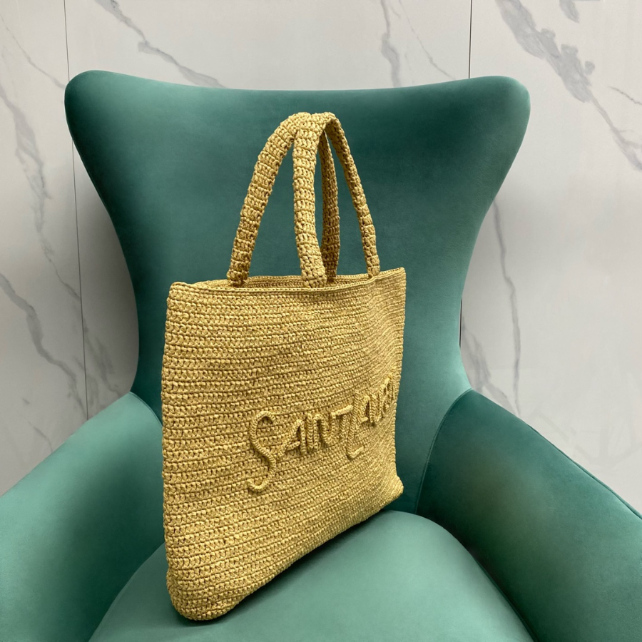 생로랑 로고 라피아 토트백 776763 428.533cm 다크 누드3.jpg