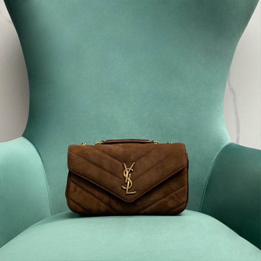 생로랑 루루 스몰 마테라쎄 스웨이드 브라운 커피 24146cm 80143701.jpg