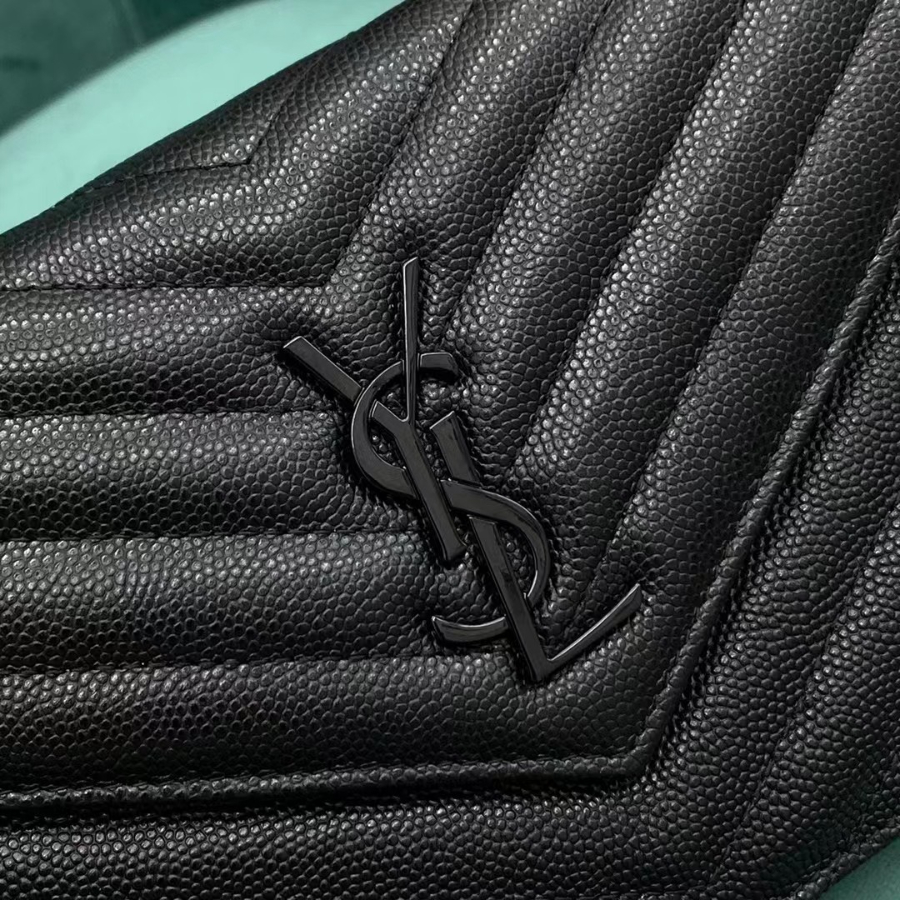 생로랑 마틀라세 모노그램 체인 숄더백 지갑 393953 19411cm 스몰 검정 로고6.jpg