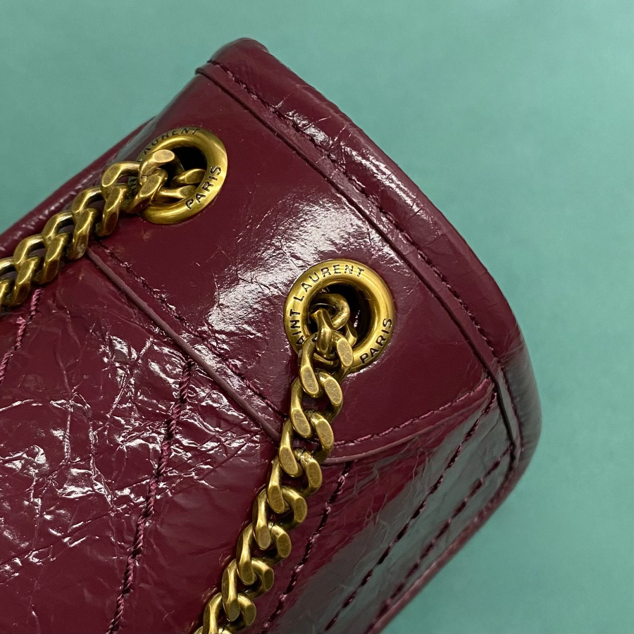 생로랑 빈티지 가죽 소재 NIKI BABY 633160 221712cm 와인 금장08.jpg