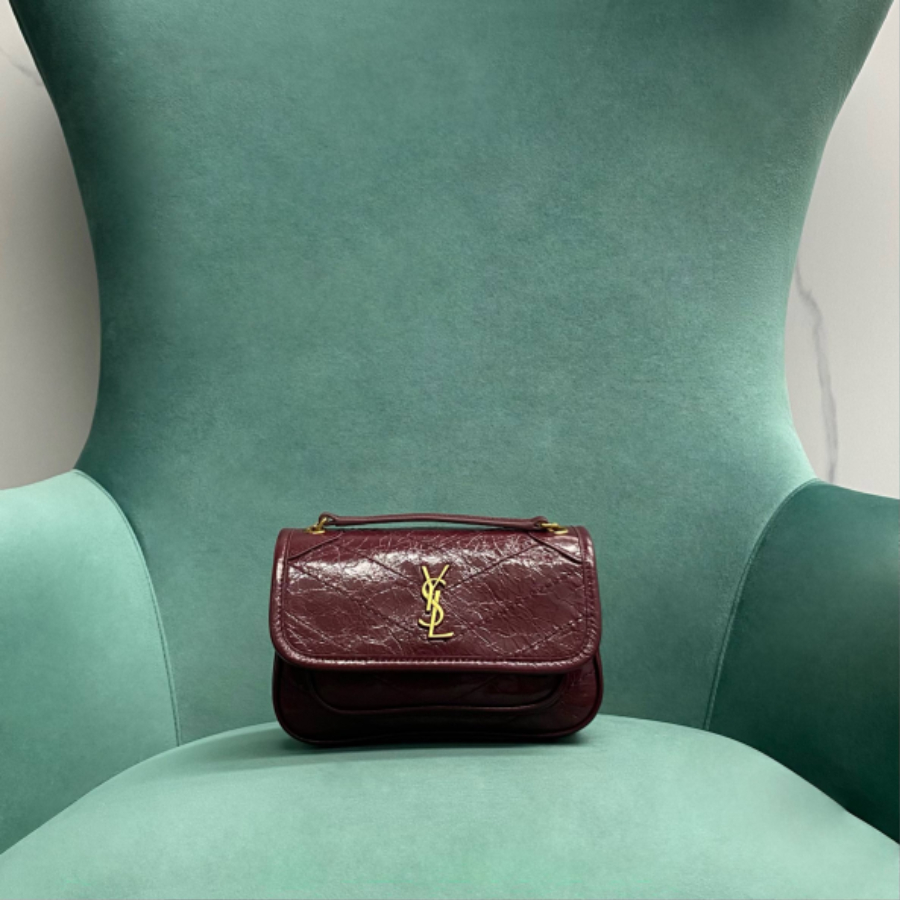 생로랑 빈티지 가죽 소재 NIKI BABY 633160 221712cm 와인 금장01.jpg
