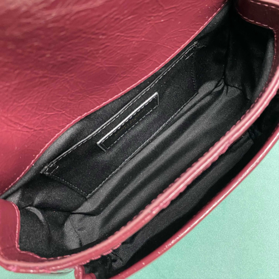 생로랑 빈티지 가죽 소재 NIKI BABY 633160 221712cm 와인 금장03.jpg