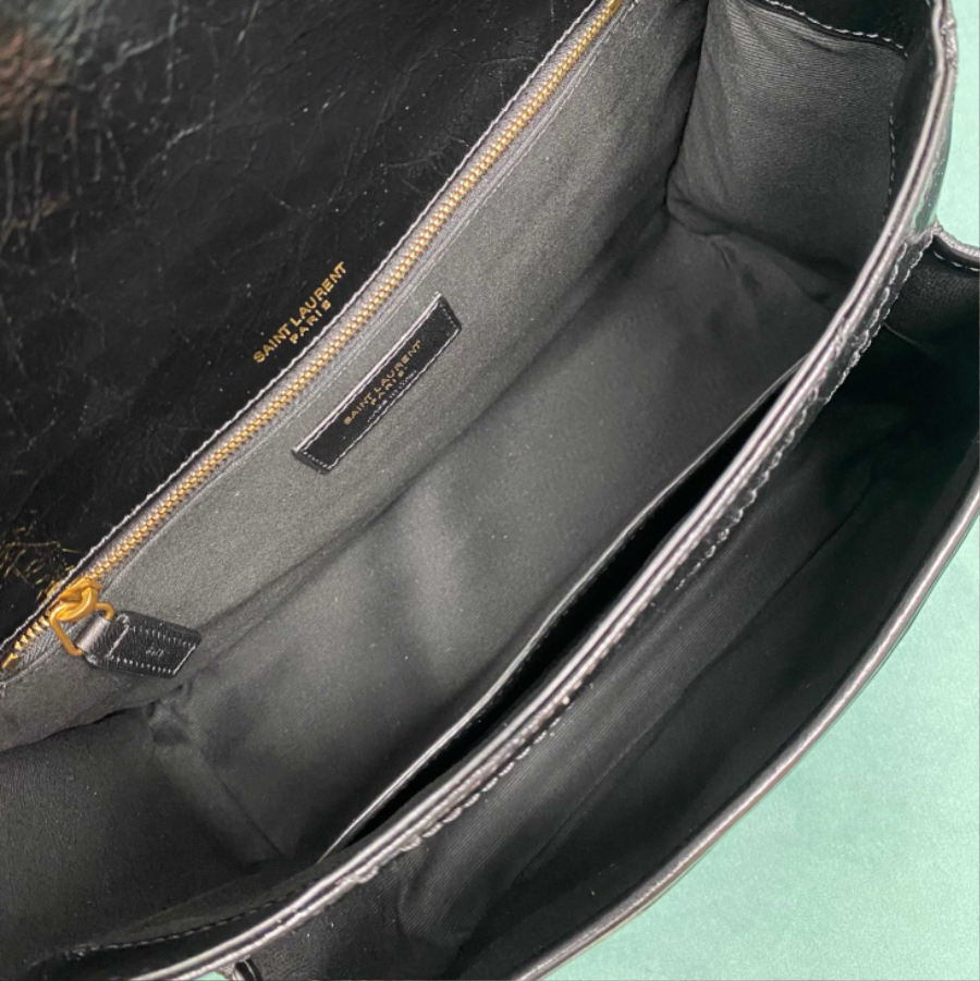 생로랑 빈티지 가죽 소재 NIKI 미디엄 633158 281420cm 블랙 금장03.jpg