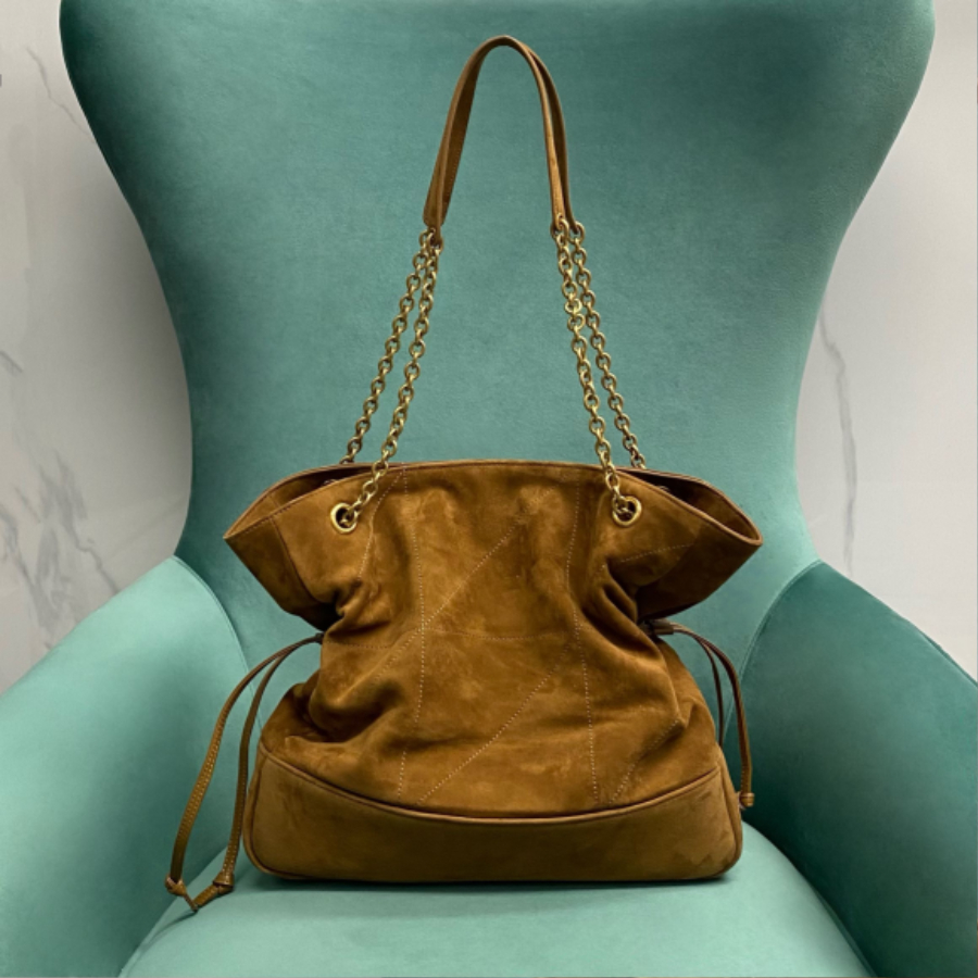 생로랑 스웨이드 소재의 JAMIE 쇼퍼 809824 34935cm 브라운2.jpg