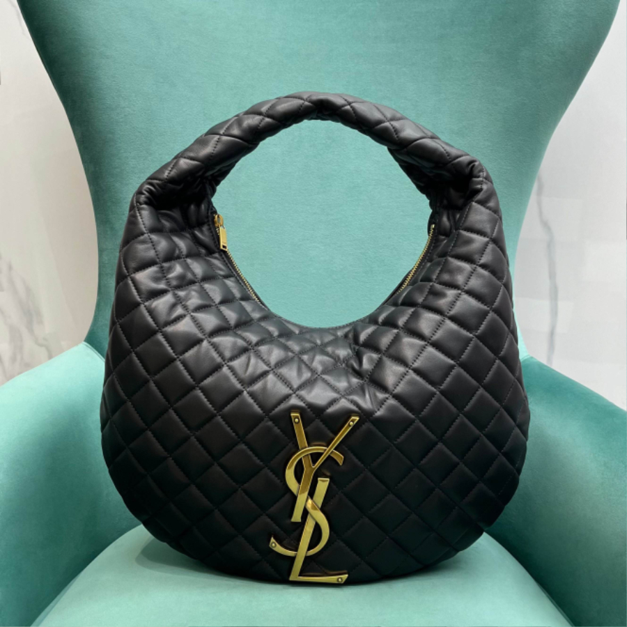 생로랑 퀼팅 나파 소재 ICARE 호보 백 858160 44307cm 블랙1.jpg