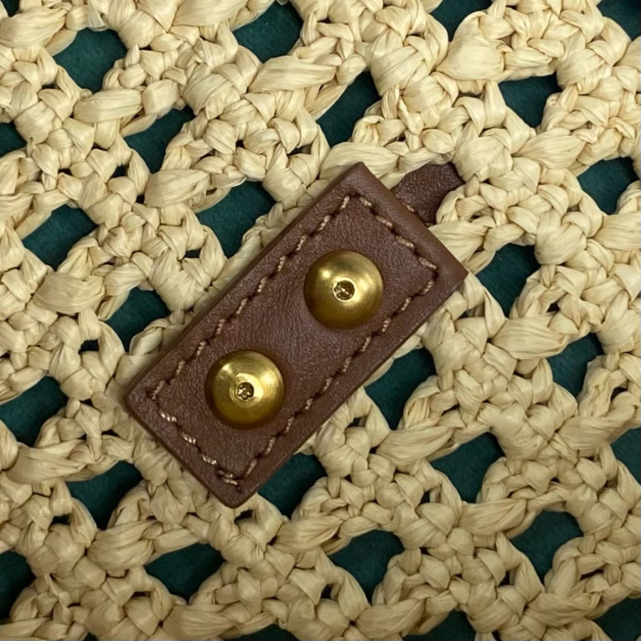 생로랑 크로쉐와 스무스 가죽 소재의 라피아 호보백 690941 371430cm 다크 누드7.jpg