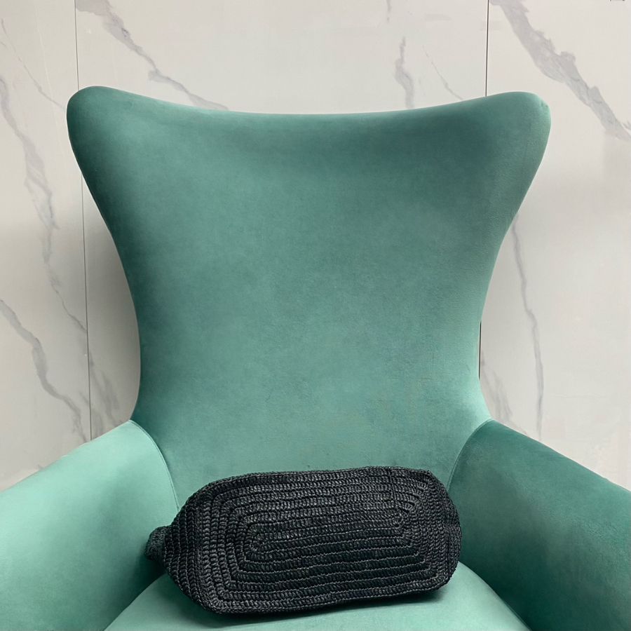 생로랑 크로쉐와 스무스 가죽 소재의 라피아 호보백 690941 371430cm 블랙4.jpg