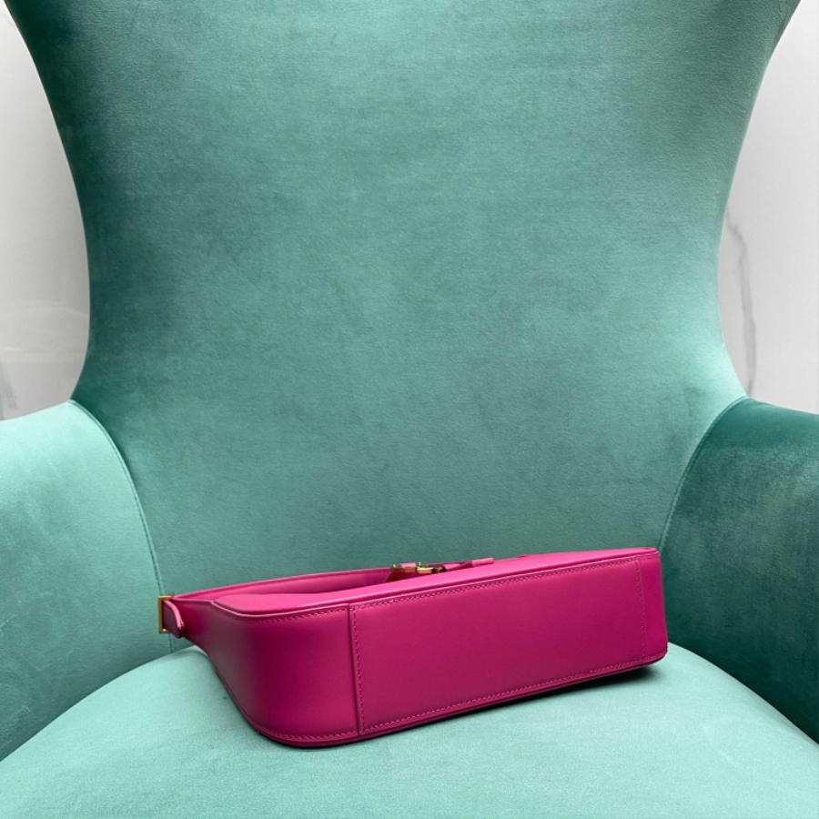 생로랑 페이턴트 가죽 소재의 LE 5 A 7 호보백 657228 24.5615cm 자홍색5.jpg