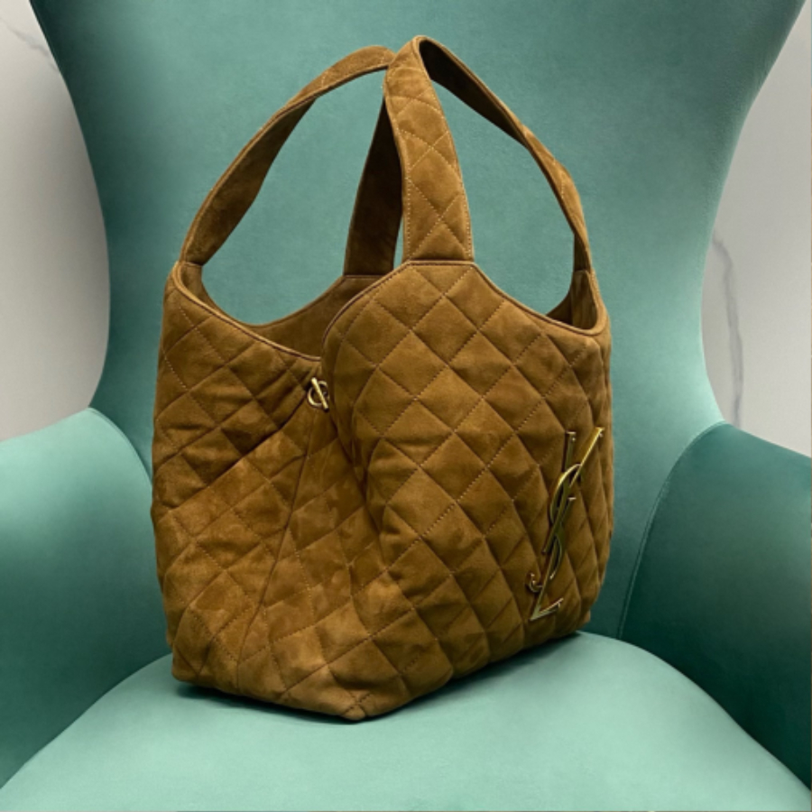 생로랑퀼팅 스웨이드 소재 ICARE 미디엄백 브라운 858191 3015cm06.jpg