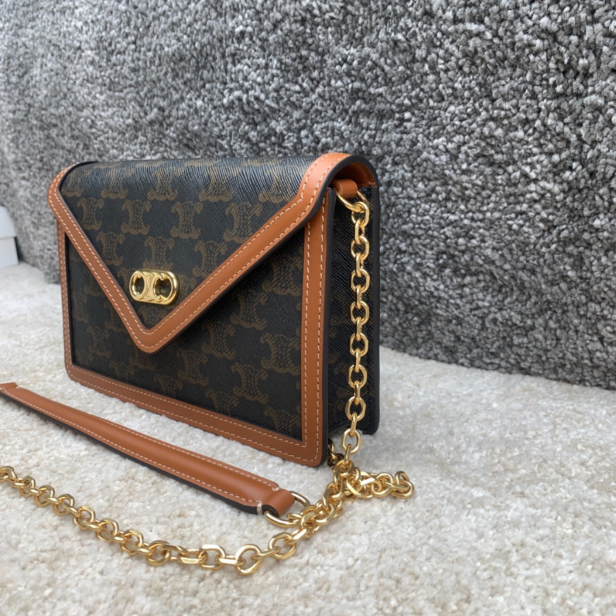 셀린느 메일론 트리옴페 체인 백 10H422 블랙 19.5134cm3.jpg