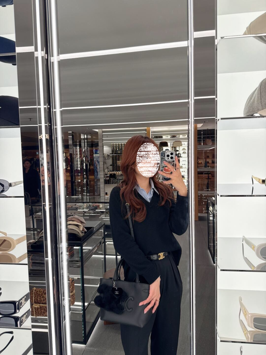 셀린느 미니 카바스 아나이스 퀴르 트리옹프 그레인드 카프스킨 블랙 20.5199cm 11861301.jpg